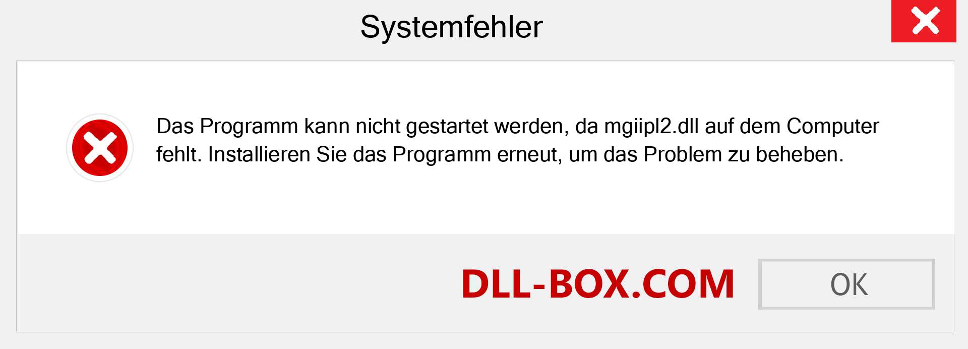 mgiipl2.dll-Datei fehlt?. Download für Windows 7, 8, 10 - Fix mgiipl2 dll Missing Error unter Windows, Fotos, Bildern